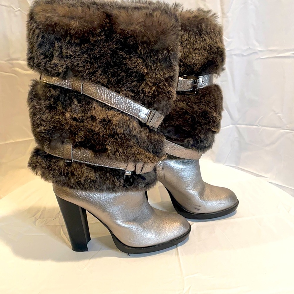 Michael Kors Metallic Boots. Size 7